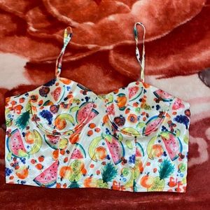 Fruit Corset Top